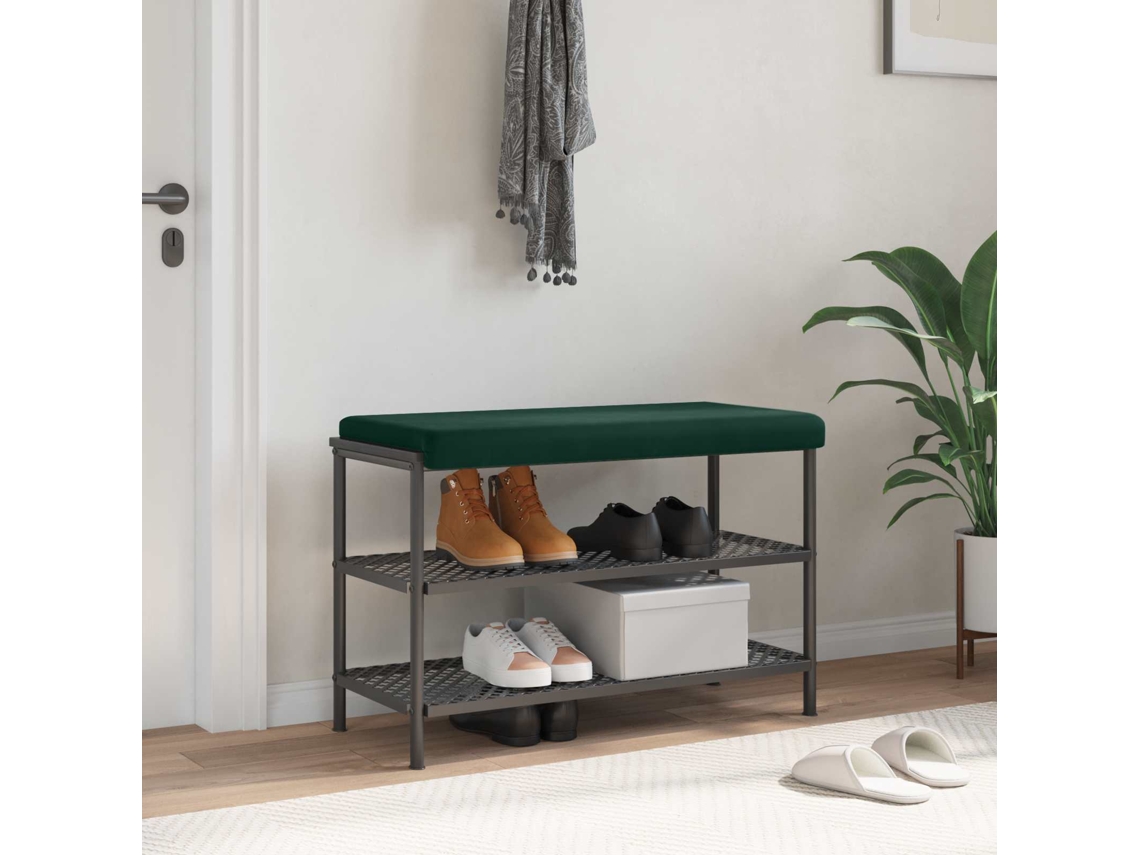 Vidaxl Almofada De Banco Veludo Verde-escuro Profundidade 35 Cm