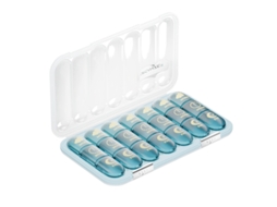 Organizador Semanal De Comprimidos Eifson 21 Células 3 Vezes Ao Dia Sem Bpa (azul Transparente)