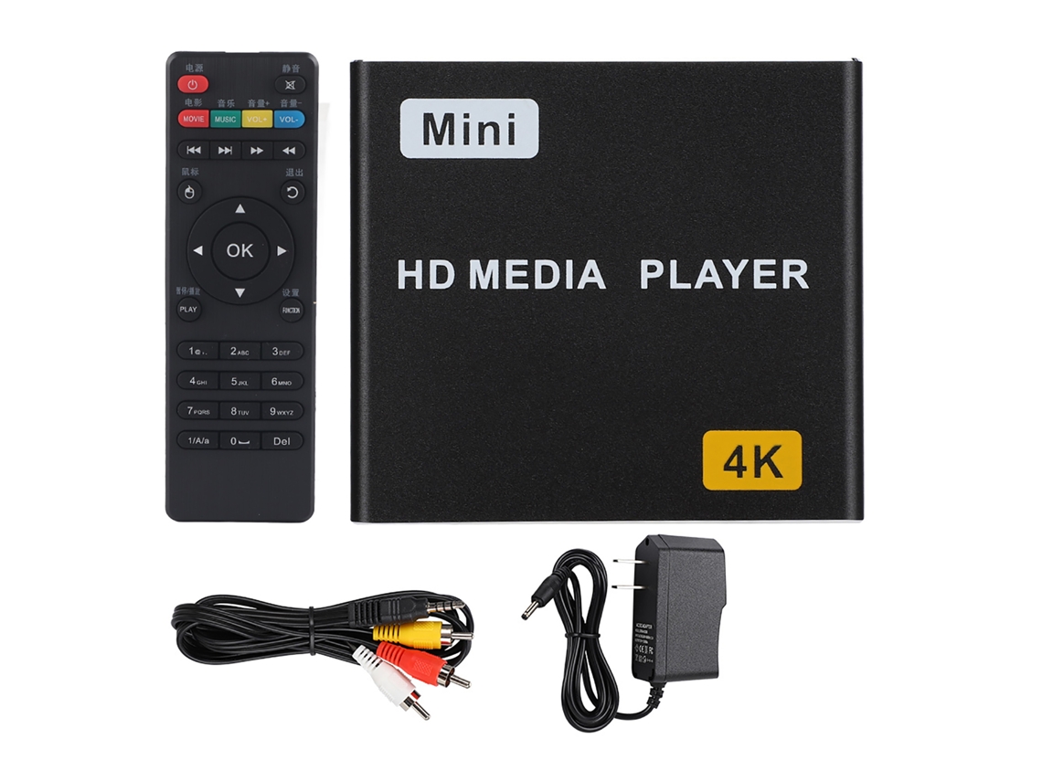 Aetheria reprodutor de Mídia Digital 4k Full Hd Hdmi Usb Spdif para Música e Vídeo em Casa