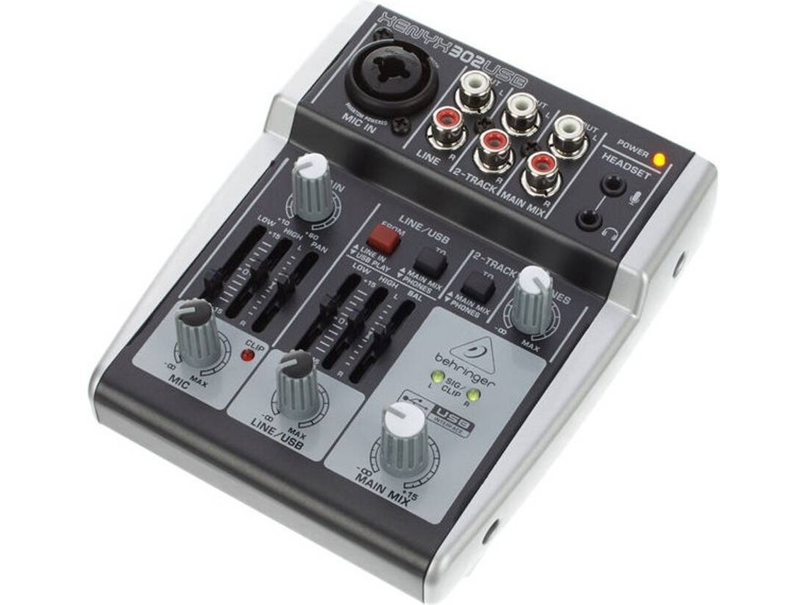 Mesa de mistura BEHRINGER Xenyx 302usb (Canais: 2 - USB)