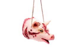Decoração de Halloween Pendente de Animais Rasgados com Sangramento Props S/MARCA