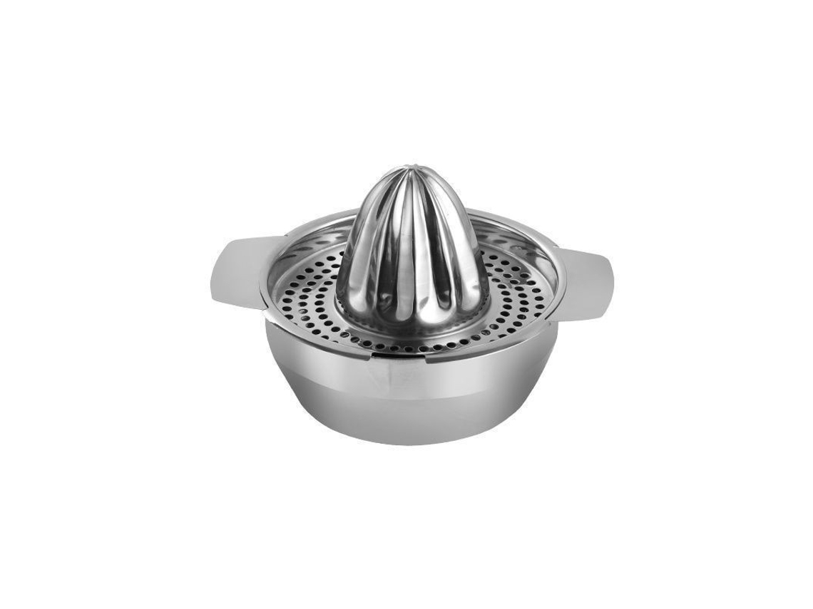 Espremedor Manual Frutas - Centrifugador Sumos - Prensa Limão - Aço Inoxidável - Prateado