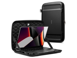 Capa protetora resistente Spigen (Max) para MacBook, Acer, HP, Lenovo e Dell (15-16 polegadas / 375 x 268 x 28 mm) - Preta