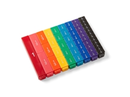 Cubos de Torre de Fração de Arco-Íris de Plástico Materiais de Matemática MontessoriAprenderem Manipulação de Matemática de EquivJEDBESETZT