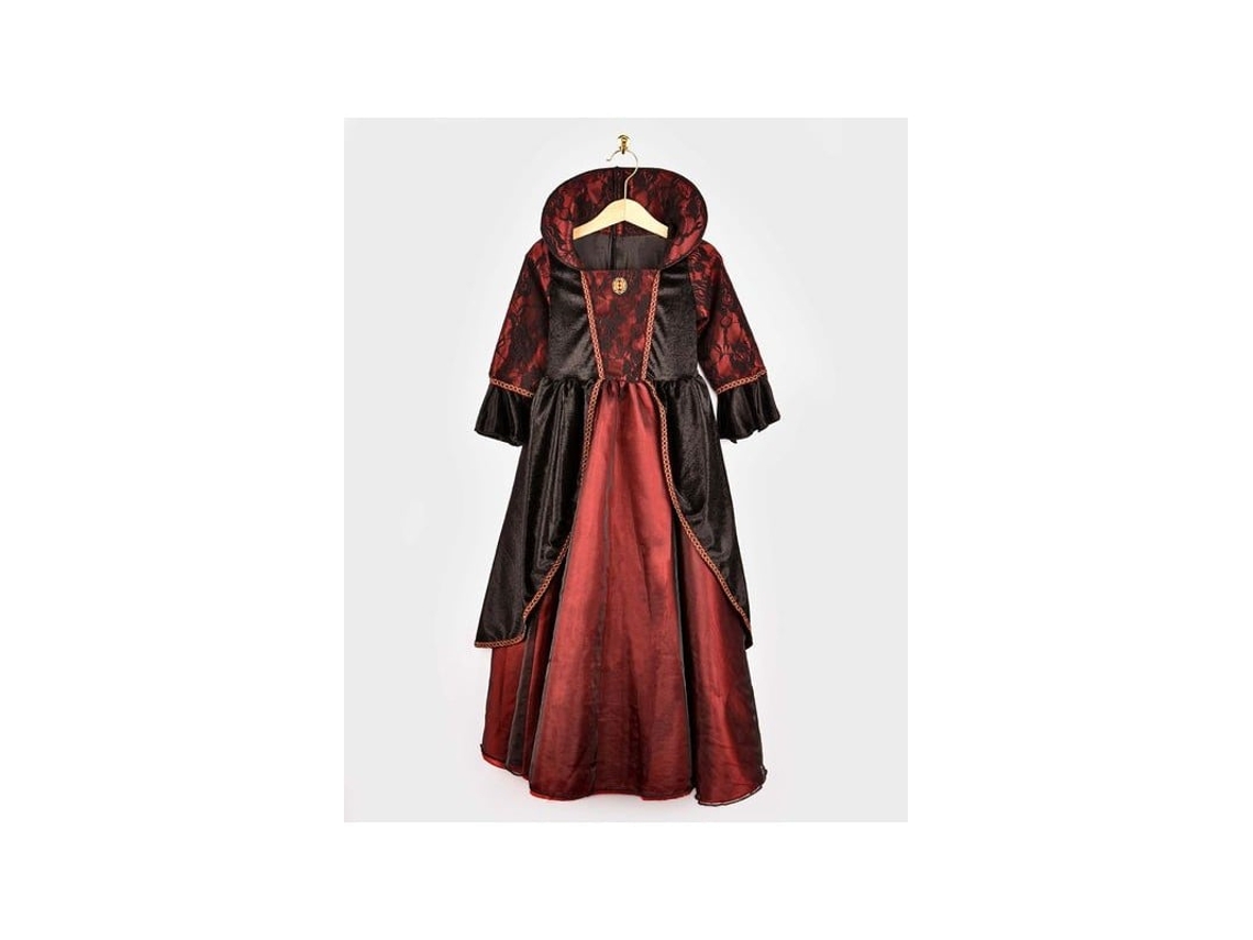 Fantasia De Luxo Da Rainha Vampira Goda Fen, Tamanhos 134 140. Den Goda Fen