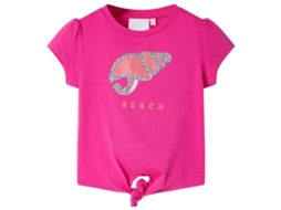 T-shirt De Criança Rosa-escuro 116