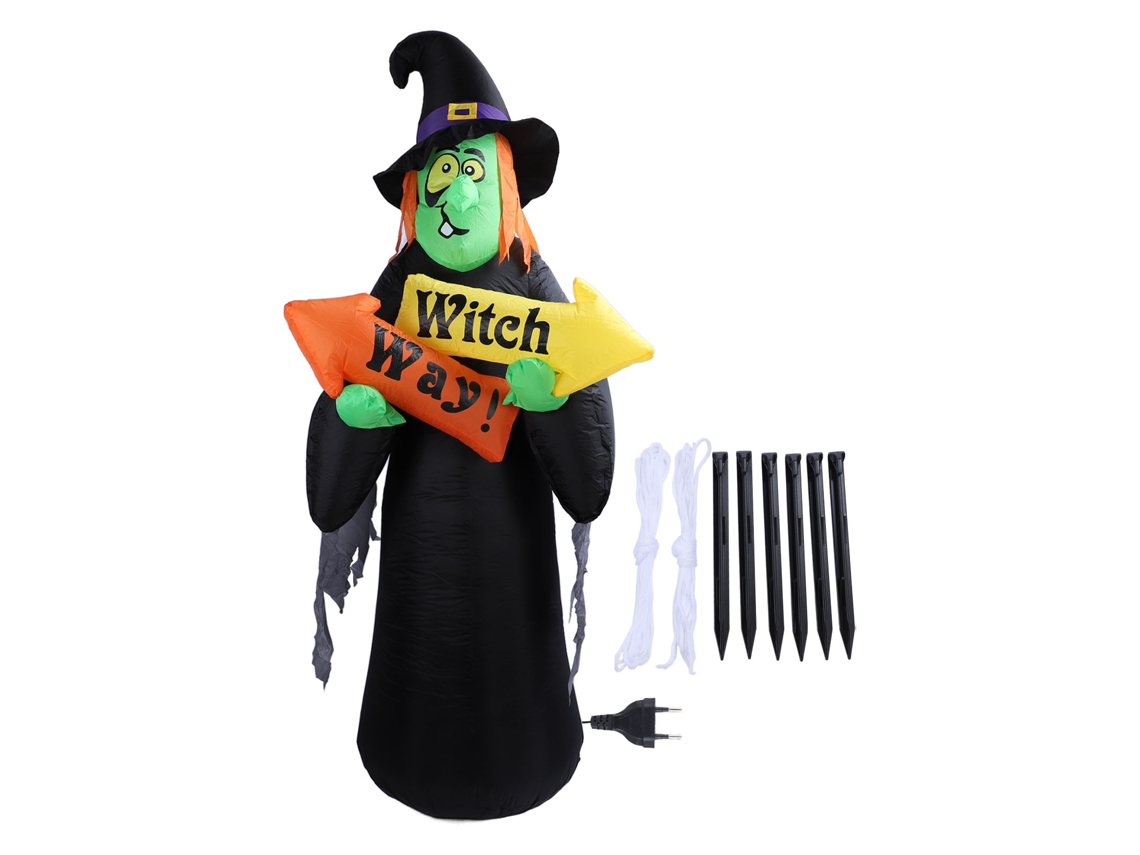 Luminária inflável de Halloween com luz para jardim e pátio, peso 4,4 kg LAXISCREED