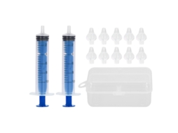 Primerox 2 Pçs Irrigador Nasal Infantil 10ml com 10 Cabeças de Silicone Aspirador Portátil Azul