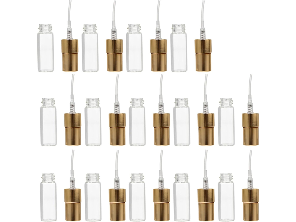 Ciieeo Mini Frascos Spray Recarregáveis De 3ml, Pacote Com 20, Frascos Spray Com Design Em Vidro, Para Embalagem