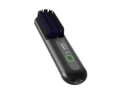 Novo alisador de cabelo portátil sem fio para mulheres, revestimento cerâmico, leve, fácil de retocar CXC (preto)