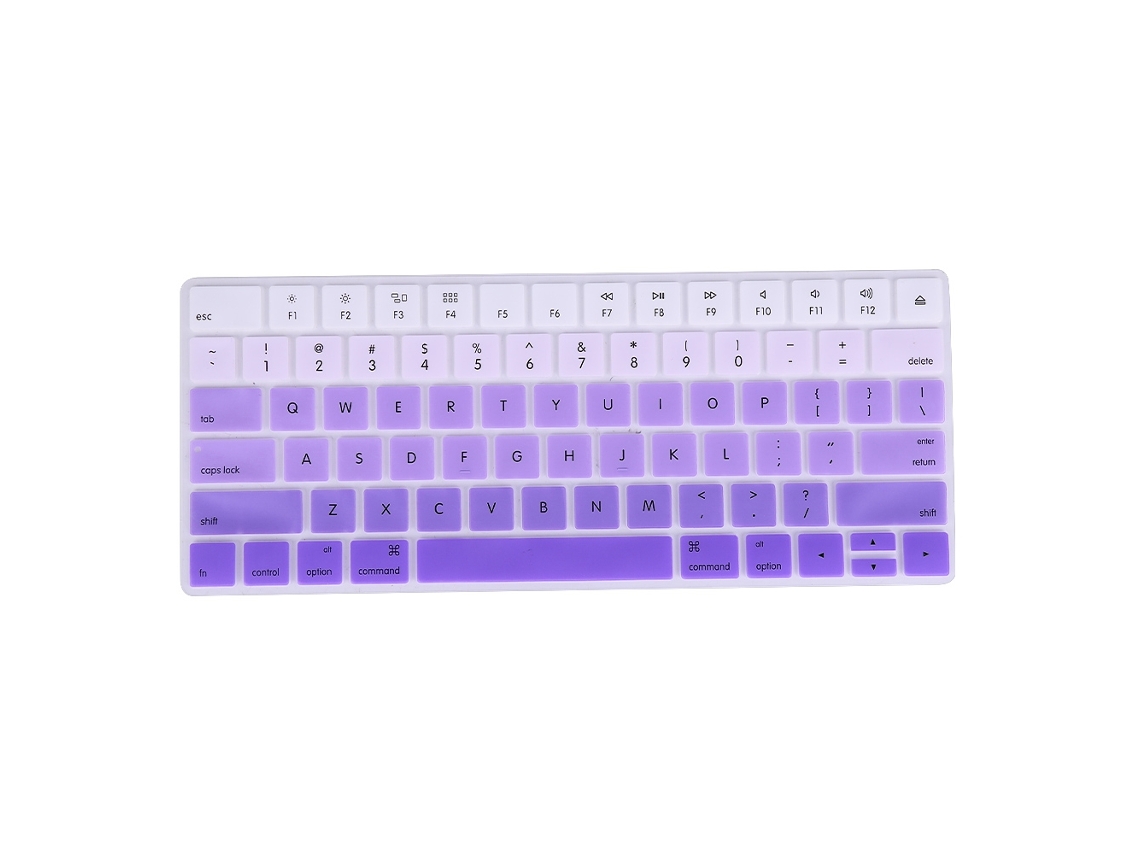 Capinha Para Teclado (protetora Contra Poeira, À Prova D'água) Capinha Para Apple Magic Keyboard Roxo Degradê Versão Eua Inglês