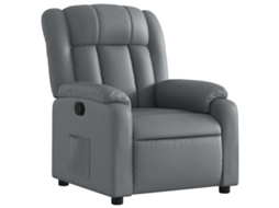 Recliner Chair, Recliner Chairs Vidaxl Cinzeto Couro Artificial