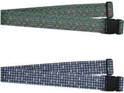 Conjunto De 2 Cintas Identificação Bagagem Com Tema Do Mardi Gras Jazz Fest E Da Nasa Space Check Portáteis Ajustáveis