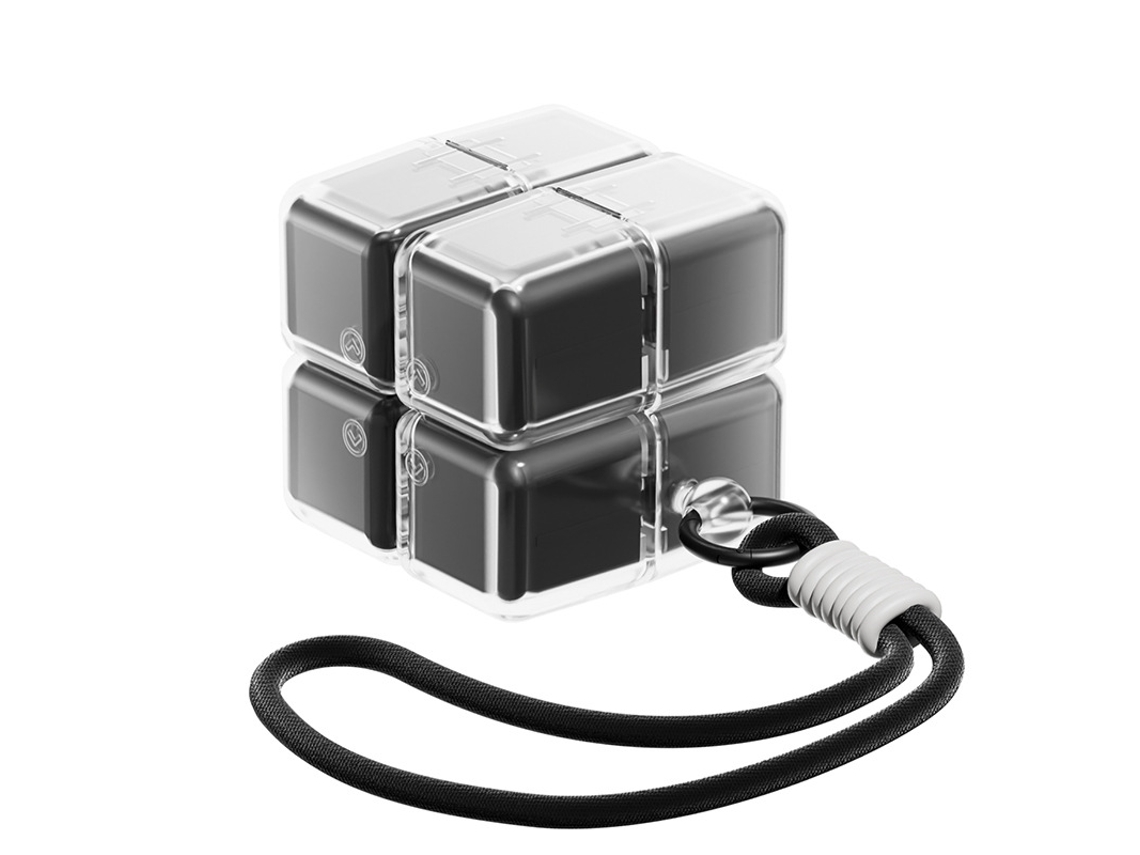 Organizador de Comprimidos CHRUI 8 Células Cubo Mágico com Alça Sem Bpa (preto)