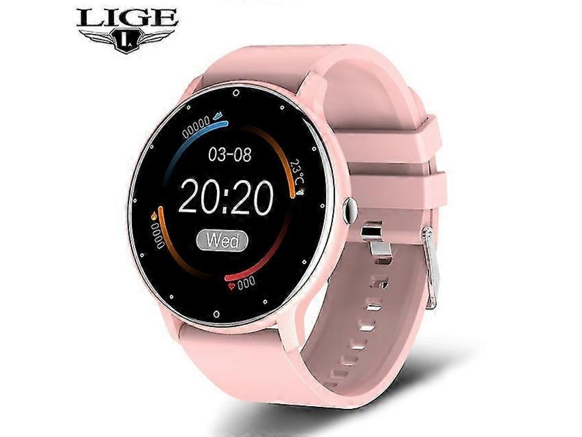 Relógio inteligente feminino 2023, smartwatch esportivo à prova d'água com tela sensível ao toque HD, compatível com Android e iOS, com lembrete de chamada e bicicleta elétrica.