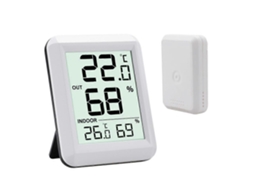 Termômetro Interno, Higrômetro com Auensensor, Raumthermometer, Funk Disp Lay Lcd Groem, / Schalter, Ideal Fr GOKOCO