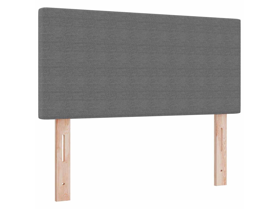 Cabeceira | Painel De Cama Cinzento-claro 100 Cm Tecido De Veludo Cotele