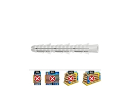 Bujão Longo Padrão Standard Fl 8 80 Ø8x80mm Em Nylon Para Ancoragem Em Materiais Sólidos Ou Ocos (caixa Unida De 50 Celo
