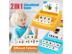 Jogo educativo 2 em 1 com letras e números para crianças | S/BRAND