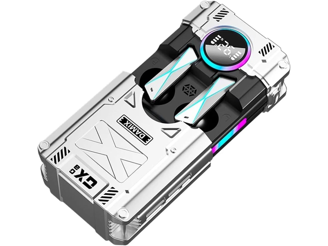Novo Fone de Ouvido Estéreo Dx 08 Estilo Punk Mecânico para E sports, Sem Bluetooth 5.3. SFUSHOS