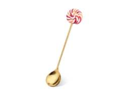 Nova Line conjunto de 6 Colheres e Garfos de Sobremesa em Aço Inoxidável Anti rugas, Design Cute Lollipop Donut Macaron