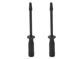 2 unidades de pontas de prova redondas de 4 mm para multímetro automotivo, pretas.