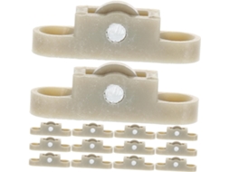 Conjunto De 20 Roletes Nylon Simples Para Janelas, Portas Armários E