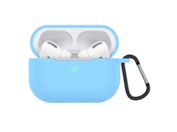Capa protetora de silicone sólido para fones de ouvido AirPods Pro, com gancho GIECY (branca)