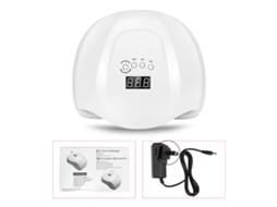 Lâmpada Uvled Para Unhas 54w Com Sensor Inteligente E Display Lcd, Secador De Esmalte De Gel E Ferramentas De Manicure