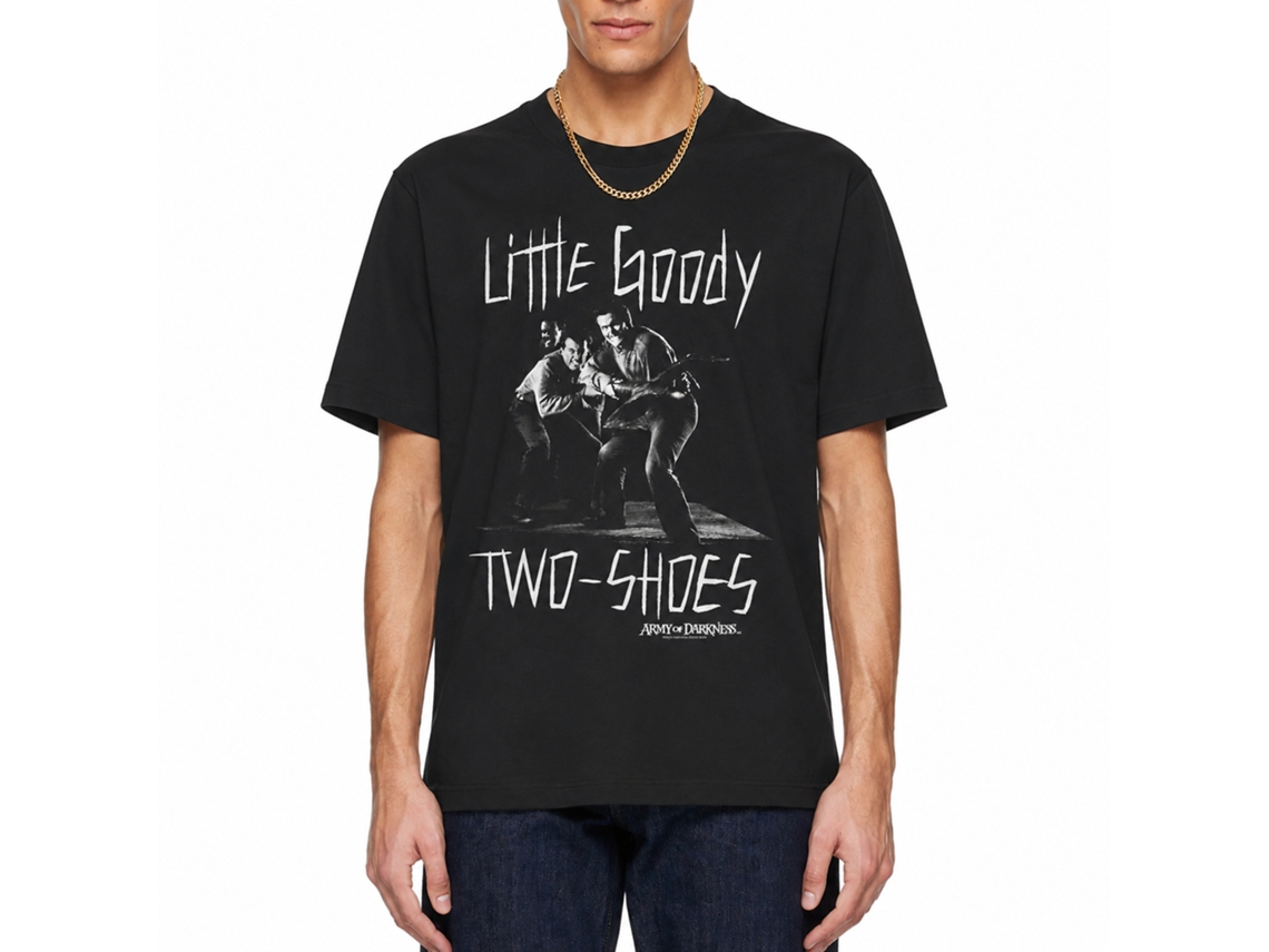 Rockinstone Army Of Darkness Movie Goody Two Shoes Black Adult T-shirt Size:l