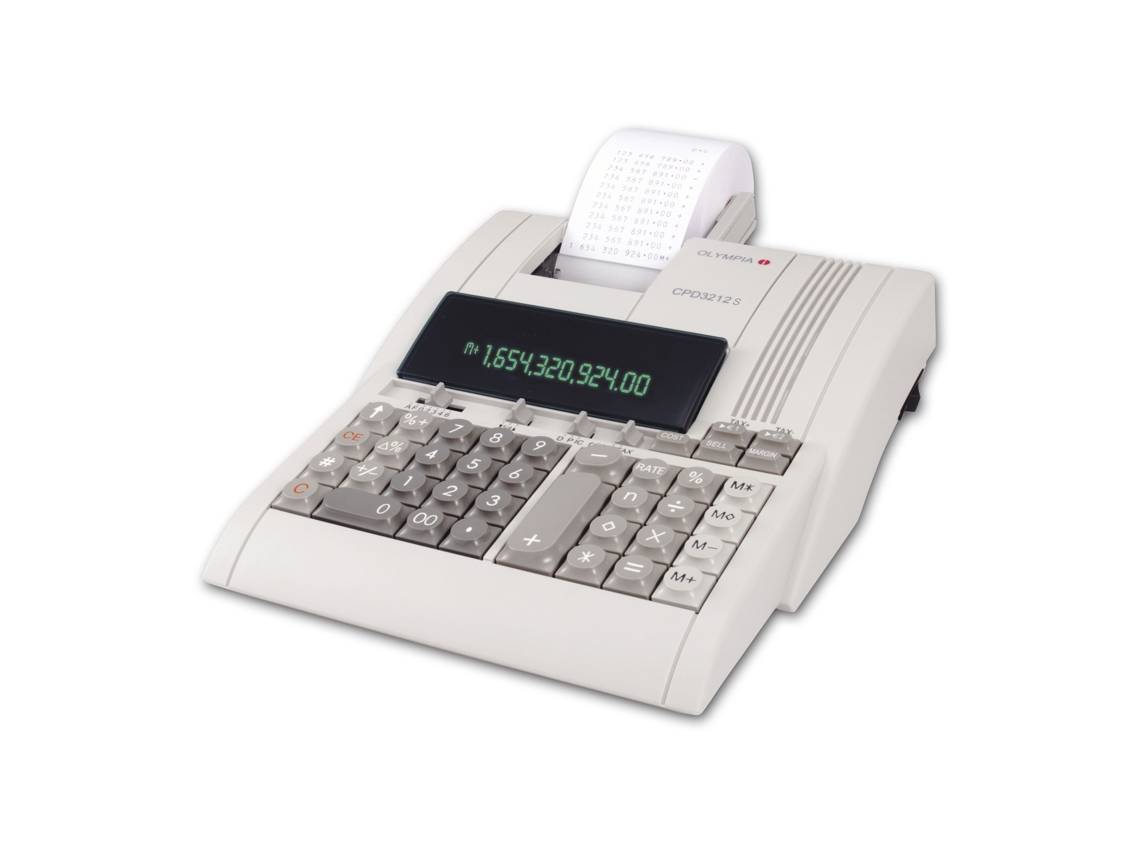 Calculadora com Impressão OLYMPIA CPD 3212 S Branco (12 dígitos)