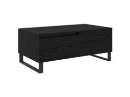 Mesa de Centro com Gaveta Carvalho Preto 90x50x36,5 cm MAISON EXCLUSIVE