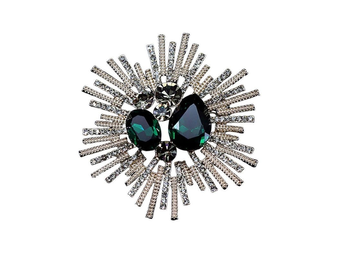 2026 broche de Flores com Pedras Strass Decoração Retrô para Bolsas Jaquetas Colares Chapéus Cachecóis Unisex