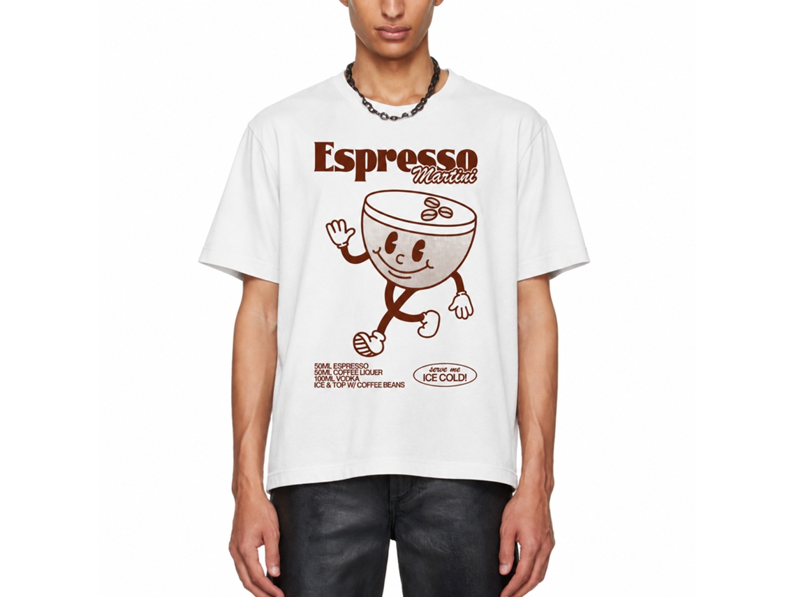 Rockinstone Mr. Espresso Martini Goodie Works T-shirt Unique Designer Style