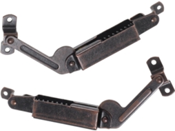2 Dobradiças De Ferro Para Tampa Baú, Funcionamento Suave E