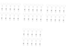 Conjunto Lalafina com 40 clipes de plástico transparente para etiquetas, ideais para exibir preços em supermercados e lojas.
