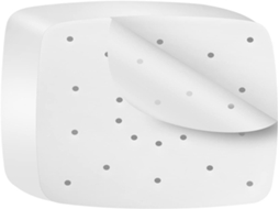 Papel para cozimento a vapor Lurelia, 200 unidades, quadrado, papel vegetal, 22 cm, perfurado, para cozimento a vapor.