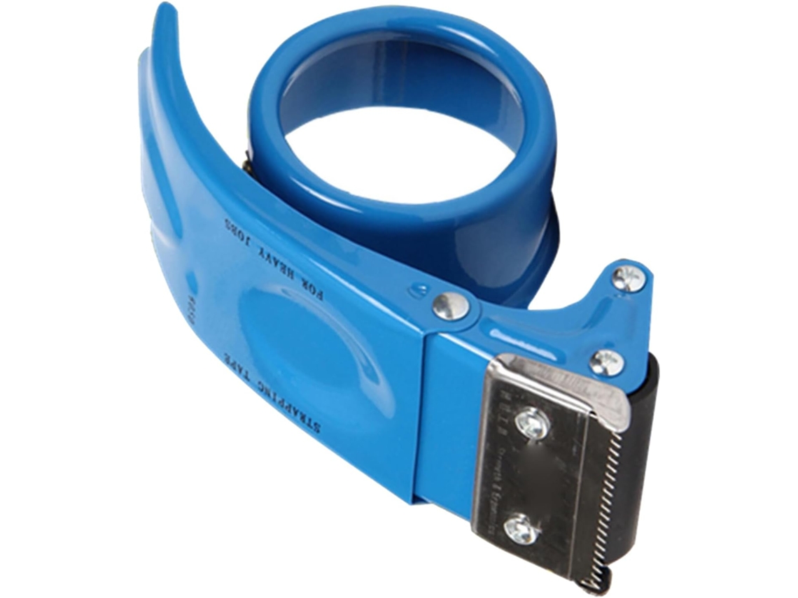 Dispensador de fita adesiva para embalagens com cortador de 6,0 cm, ferramenta manual para selagem de caixas.