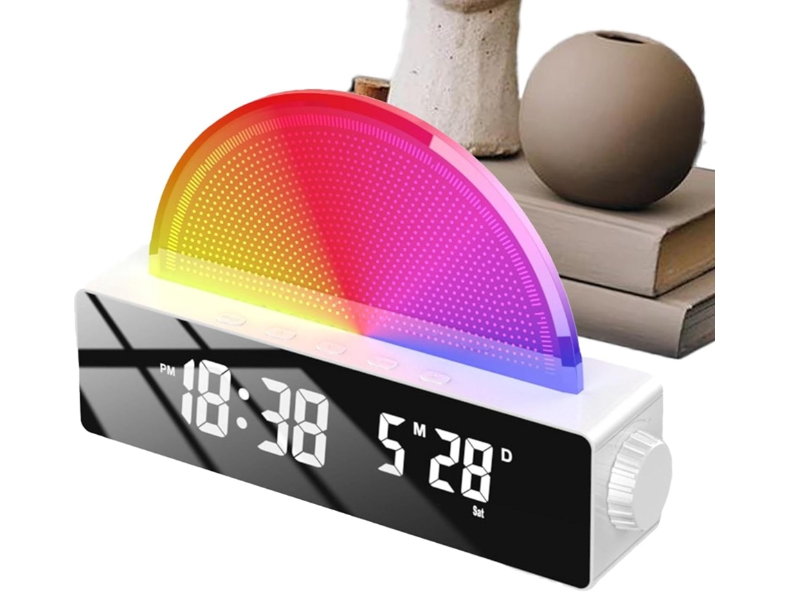 Simuladores De Nascer Do Sol, Simulação De Nascer Do Sol, Despertador Com Luzes Multicoloridas