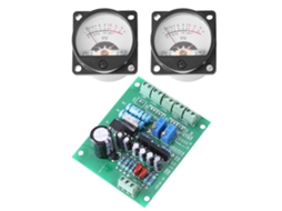 Medidores de nível de áudio VU com retroiluminação quente e placa de driver (pacote com 2)