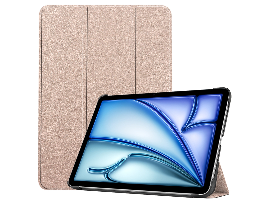 Capa Para Ipad Air 11 2024 Capa Protetora De Cor Sólida Ouro Gertiz