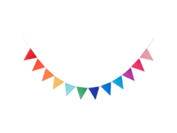 5 Pacotes Bandeira Triangular Decoração para Festa e Casamento NEVEANCE