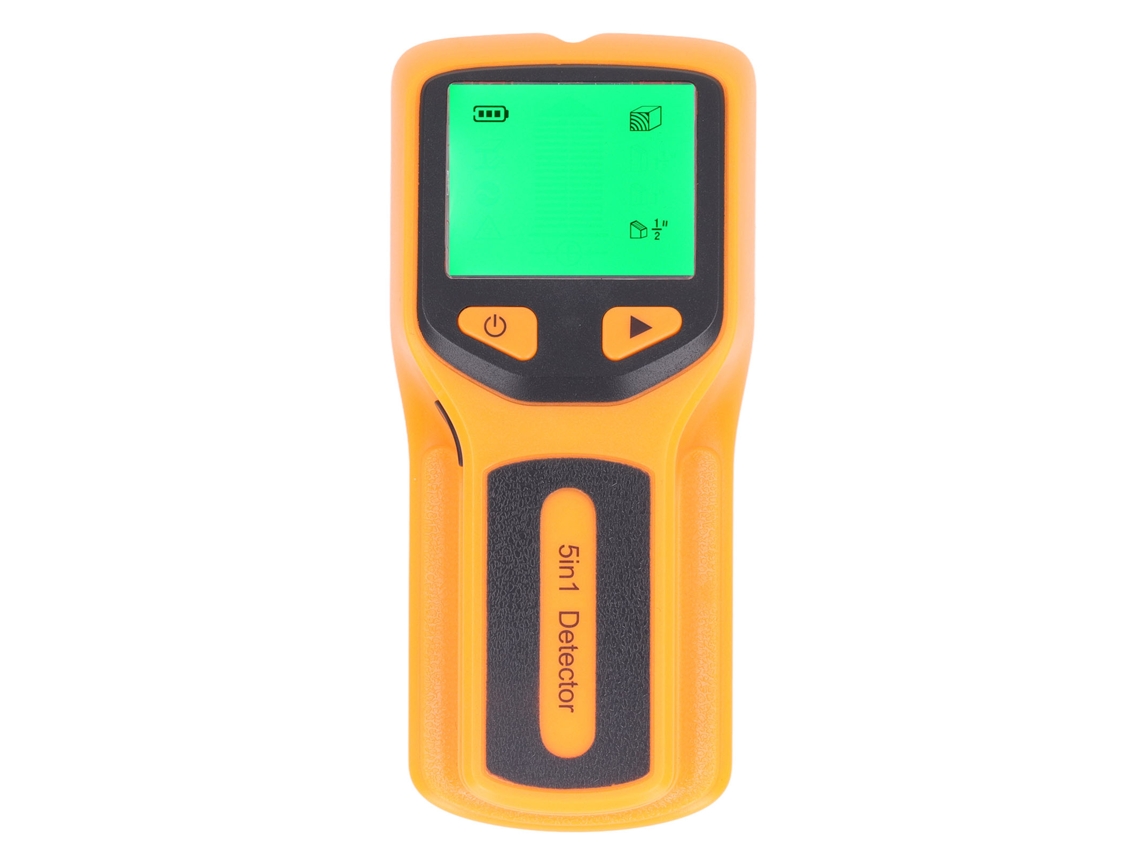 Detector de Vigas 5 em 1 Scanner de Parede Sensor com Display Lcd e Alarme Sonoro para Madeira Metal Fios Ca | S/MARCA