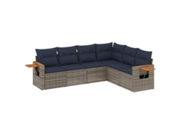 Garden Sofa Set, Garden Sofa Sets Vidaxl Cinzeto Rattan / Vime (n/a)
