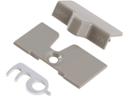 Fecho Trava Da Porta Do Frigorífico + Placa De Reforço Interior Caravana Autocaravana Rv