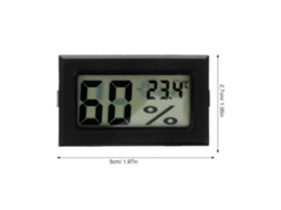 Conjunto De 3 Mini Termômetros E Higrômetros Com Display Digital Para Ambientes Internos