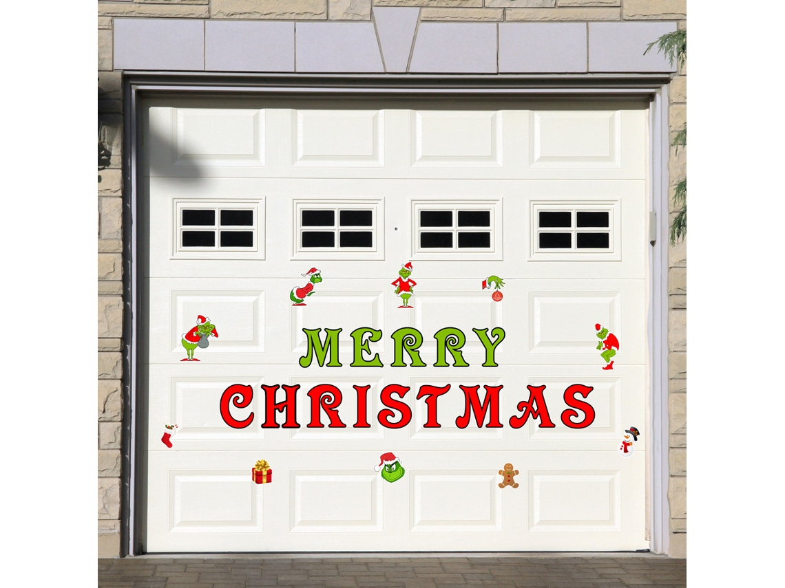 Decorações de Natal para Porta de Garagem Adesivos Magnéticos para Carro e Refrigerador Decoração Diy para Casa NEVEANCE