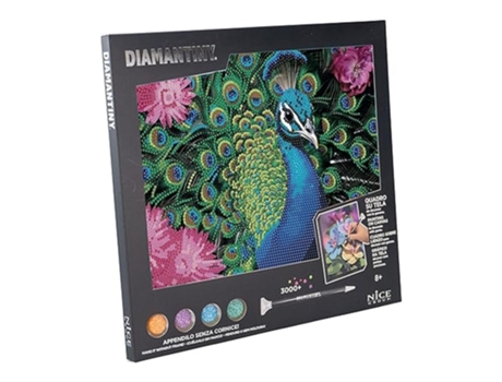 Pintura Diamante Animais Pavão Pintura Números 96578 Nicep25