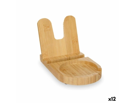 Porta Utensílios de Cozinha Natural Bambu 12,7 x 20,5 x 3,5 cm (12 Unidades)