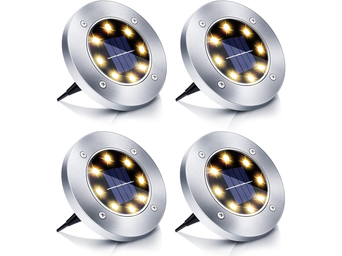 Lâmpada de Rua Solar Led Luz Solar de Jardim Luz Solar de Jardim Luz Quente À Prova D‘água, 4pcs ZYBLSSBB